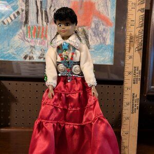 hand crafted native American doll